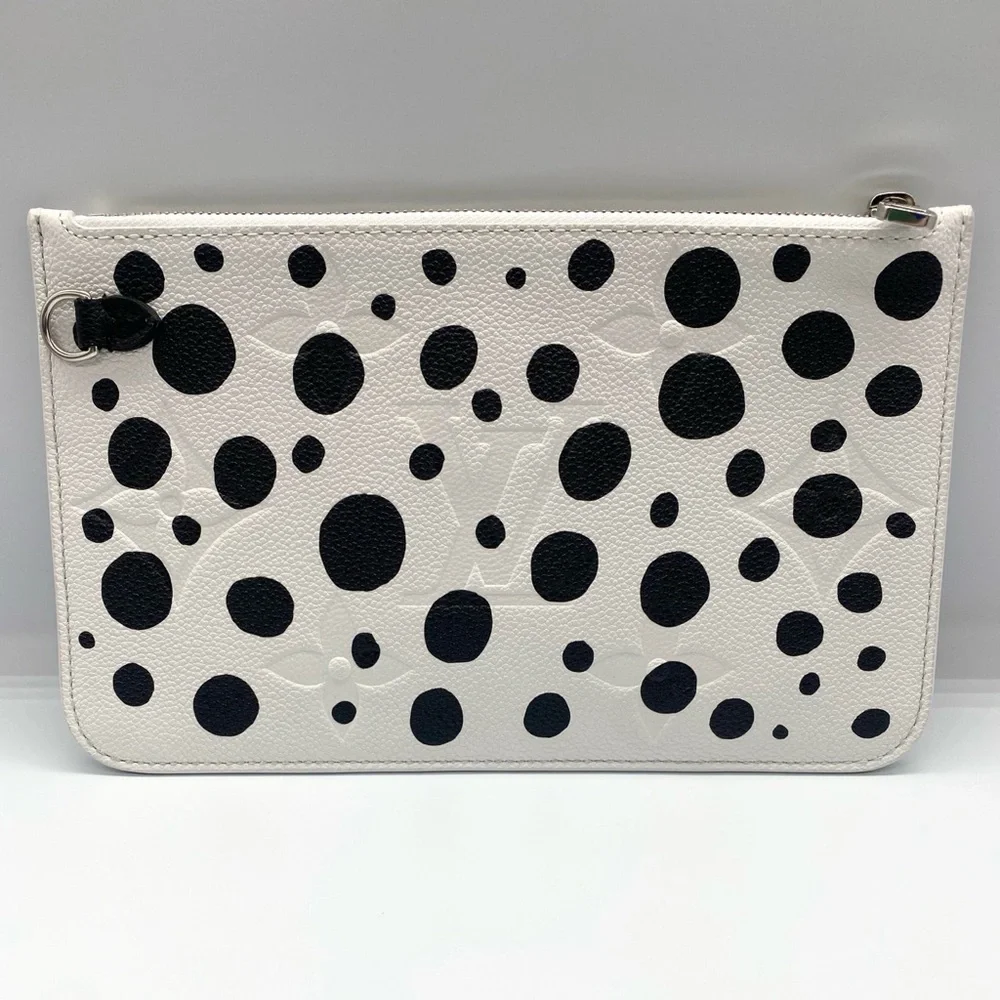 ⭐️LTD⭐️Louis Vuitton X Yayoi Kusama Monogram Empreinte Neverfull Dots Pochette - Picture 4 of 16